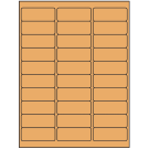 2.625" x 1"  Sheet Label