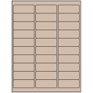 2.625" x 1"  Sheet Label