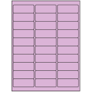2.625" x 1"  Sheet Label