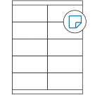 4.25" x 2"  Sheet Label