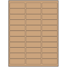 2.625" x 0.875"  Sheet Label