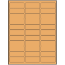 2.625" x 0.875"  Sheet Label