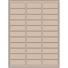 2.625" x 0.875"  Sheet Label