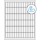 0.5" x 1.75"  Sheet Label