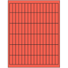 0.5" x 1.75"  Sheet Label