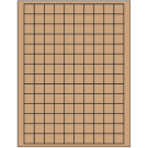 0.75" x 0.75"  Sheet Label