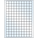 0.75" x 0.75"  Sheet Label
