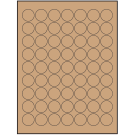 1" x 1"  Sheet Label