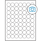 1" x 1"  Sheet Label