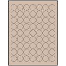1" x 1"  Sheet Label