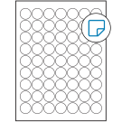 1" x 1"  Sheet Label