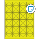 1" x 1"  Sheet Label