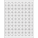 1" x 1"  Sheet Label