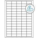 1.5" x 0.75"  Sheet Label