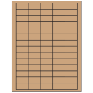 1.5" x 0.75"  Sheet Label