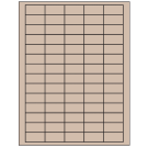 1.5" x 0.75"  Sheet Label