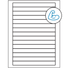 7" x 0.68"  Sheet Label