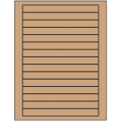 7" x 0.68"  Sheet Label