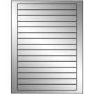 7" x 0.68"  Sheet Label