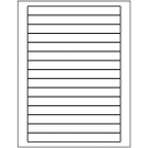 7" x 0.68"  Sheet Label