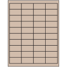 2" x 1"  Sheet Label