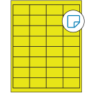 2" x 1.25"  Sheet Label