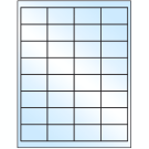 2" x 1.25"  Sheet Label