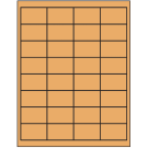 2" x 1.25"  Sheet Label