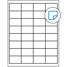 2" x 1.25"  Sheet Label