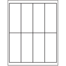 2" x 5"  Sheet Label