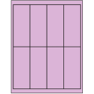 2" x 5"  Sheet Label