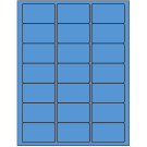 2.5" x 1.5"  Sheet Label