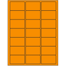 2.5" x 1.5"  Sheet Label