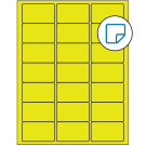 2.5" x 1.5"  Sheet Label