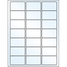 2.5" x 1.5"  Sheet Label
