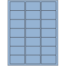 2.5" x 1.5"  Sheet Label
