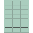 2.5" x 1.5"  Sheet Label