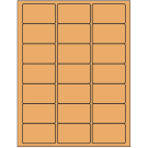 2.5" x 1.5"  Sheet Label