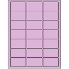 2.5" x 1.5"  Sheet Label