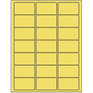2.5" x 1.5"  Sheet Label