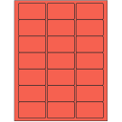 2.5" x 1.5"  Sheet Label