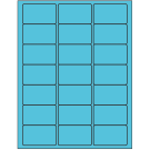 2.5" x 1.5"  Sheet Label