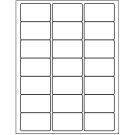 2.5" x 1.5"  Sheet Label