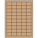 1.5" x 1"  Sheet Label