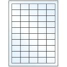 1.5" x 1"  Sheet Label