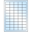 1.5" x 1"  Sheet Label