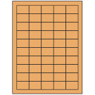 1.5" x 1"  Sheet Label