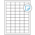1.5" x 1"  Sheet Label