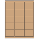 2.625" x 2"  Sheet Label