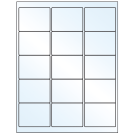 2.625" x 2"  Sheet Label